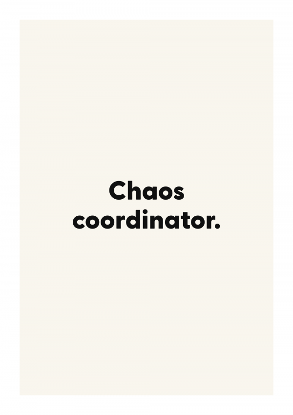 Chaos coordinator.