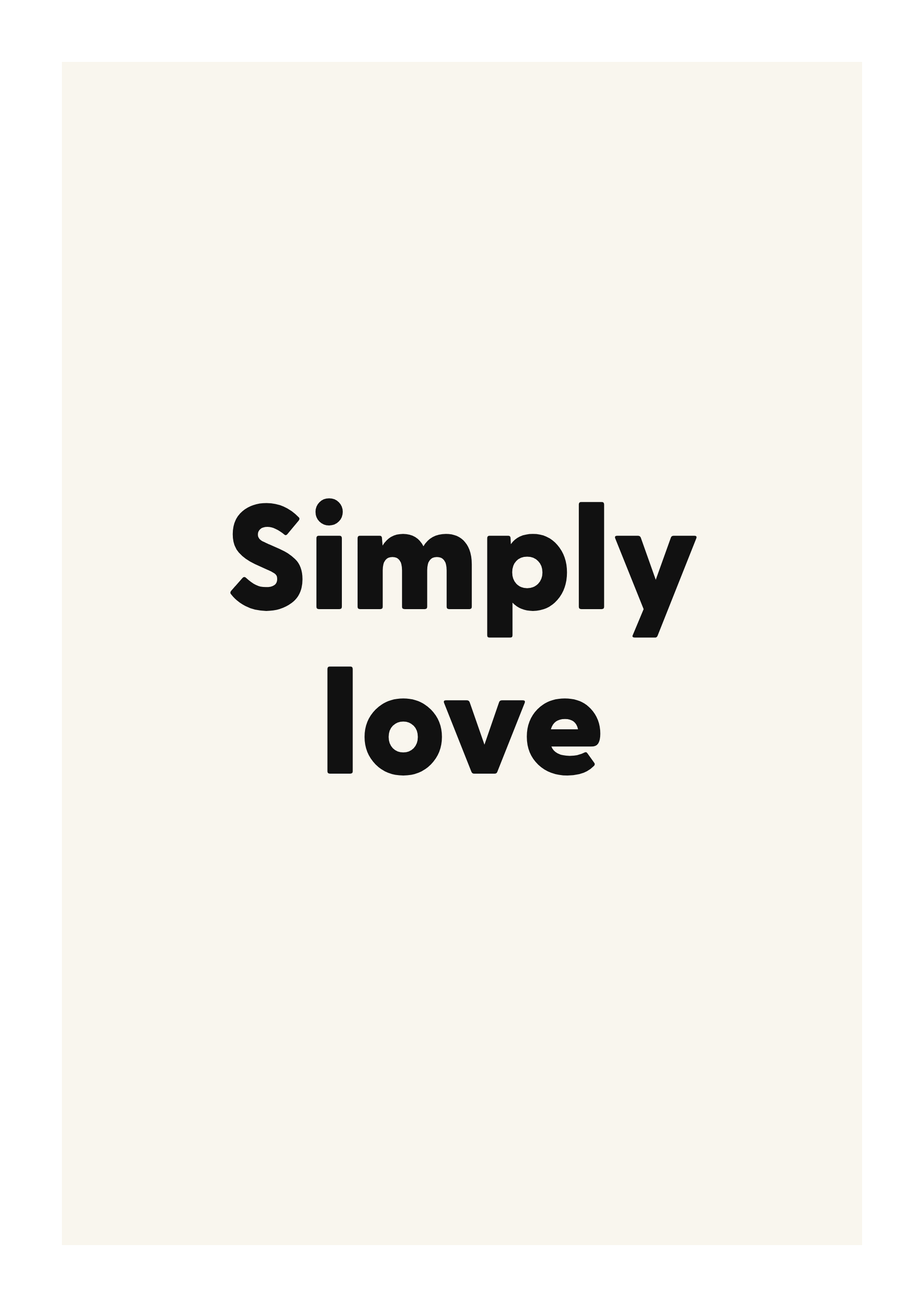 Simply love