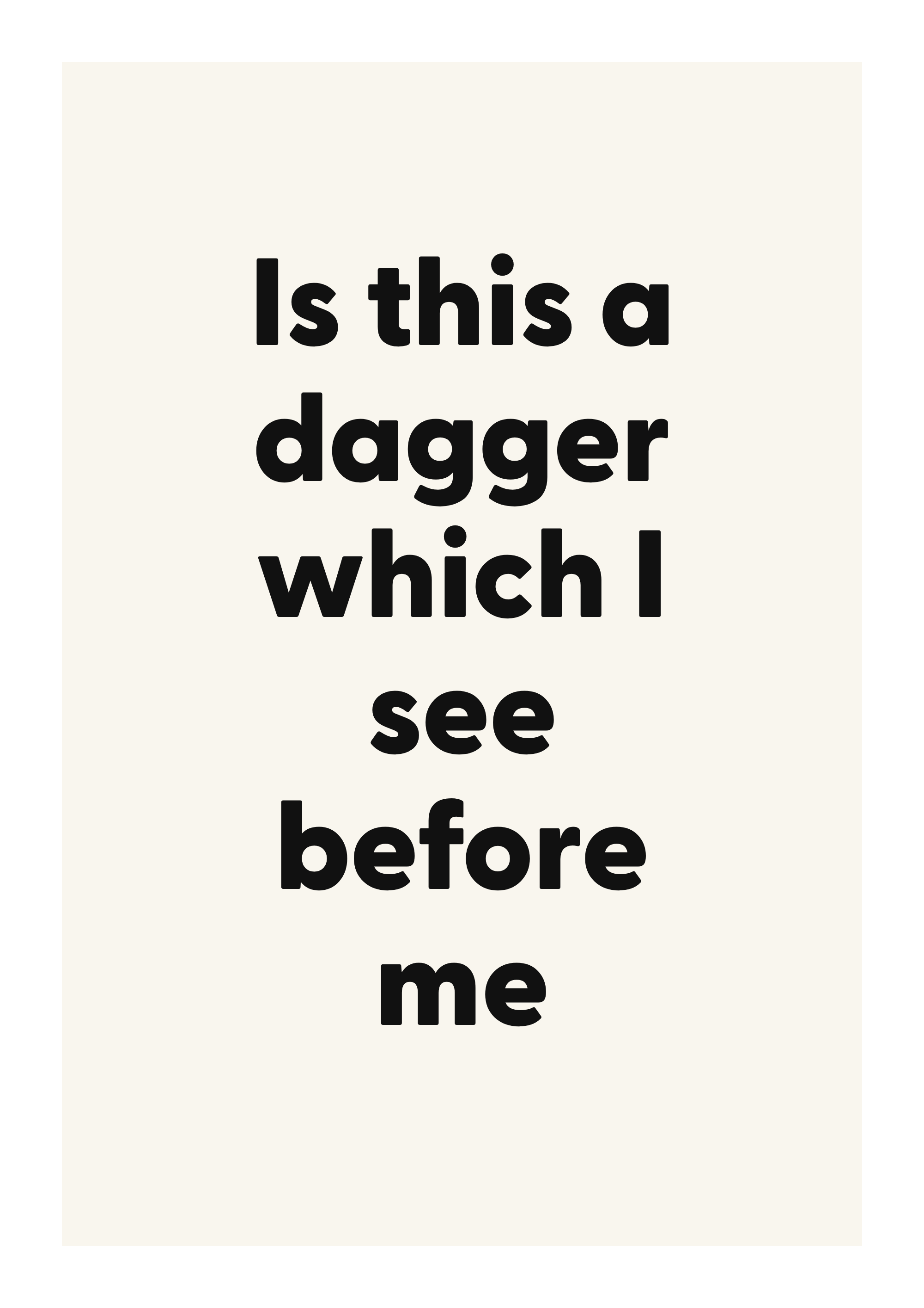 Is this a dagger which I see before me