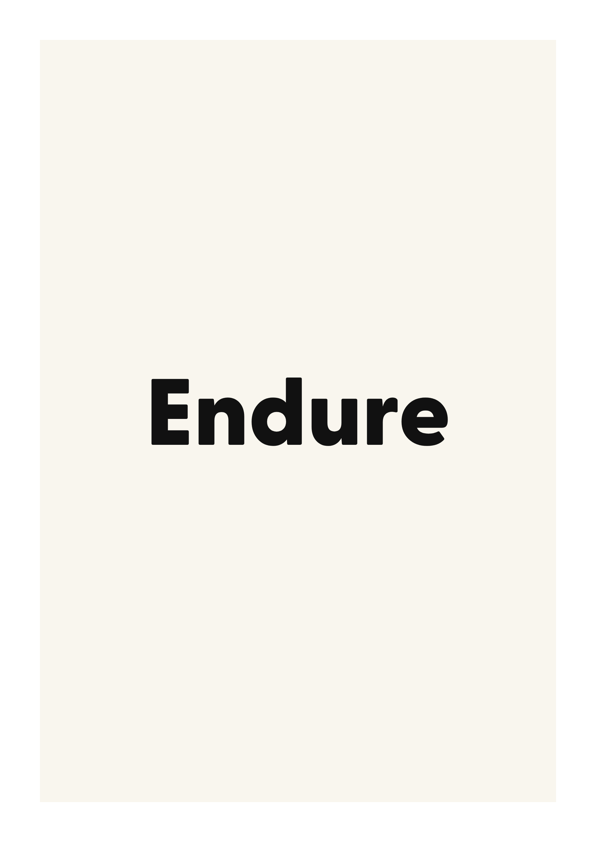Endure