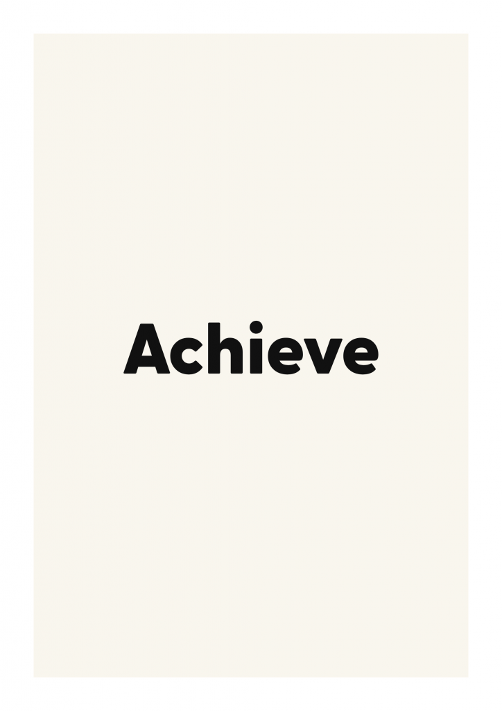 Achieve minimalist quote poster with clean typography on ivory background