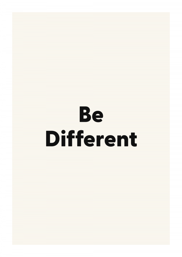 Be Different