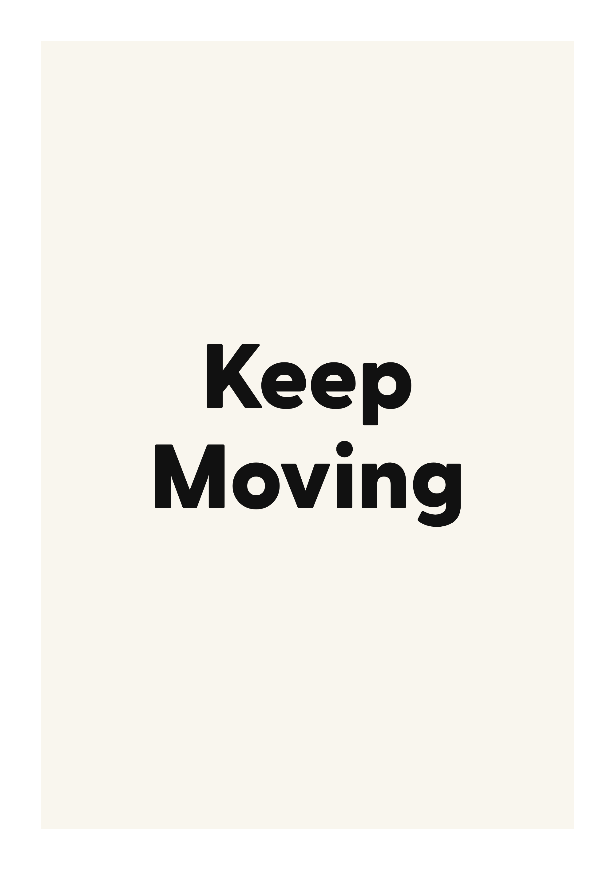 Keep Moving