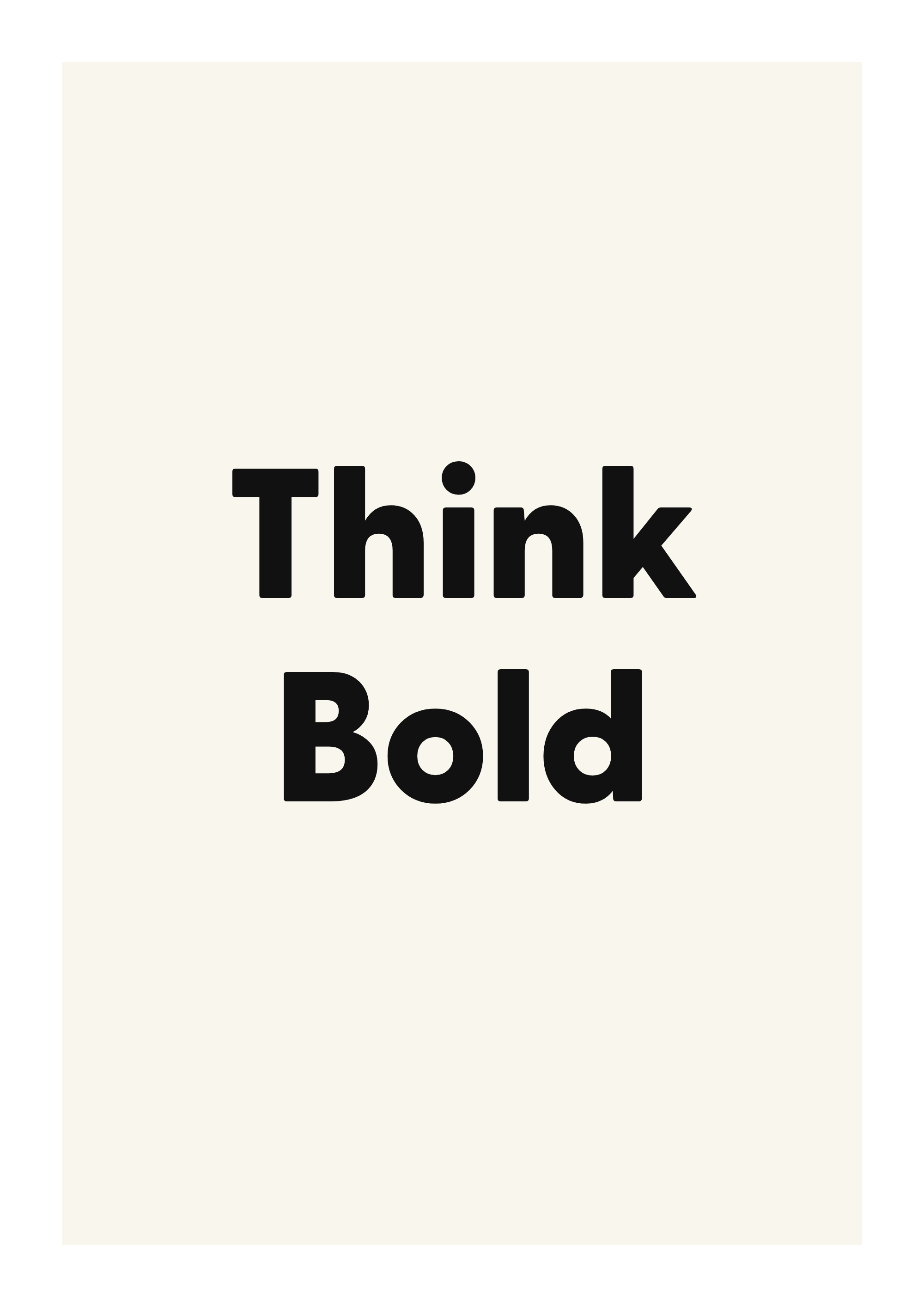 Think Bold