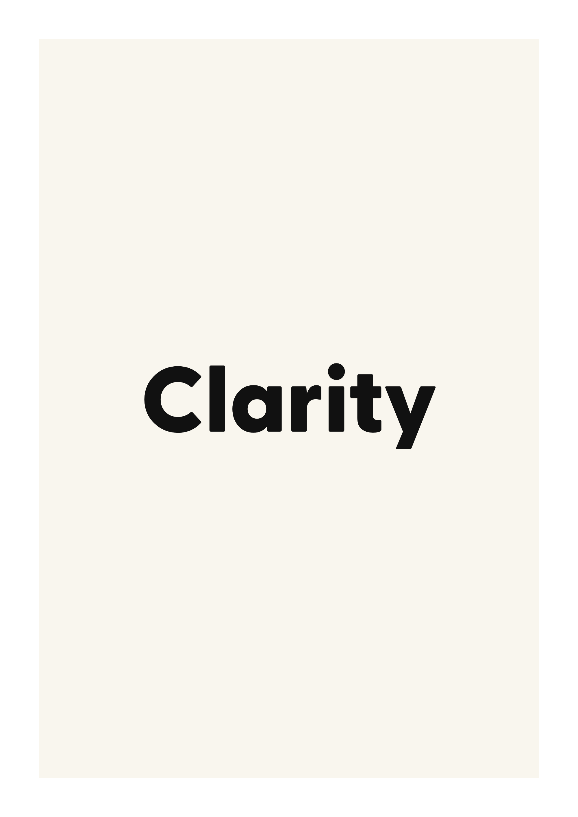 Clarity
