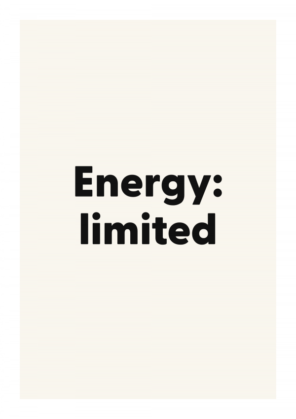 Energy: limited