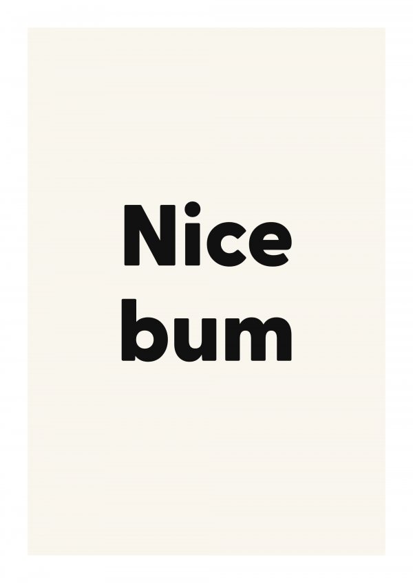 Nice bum