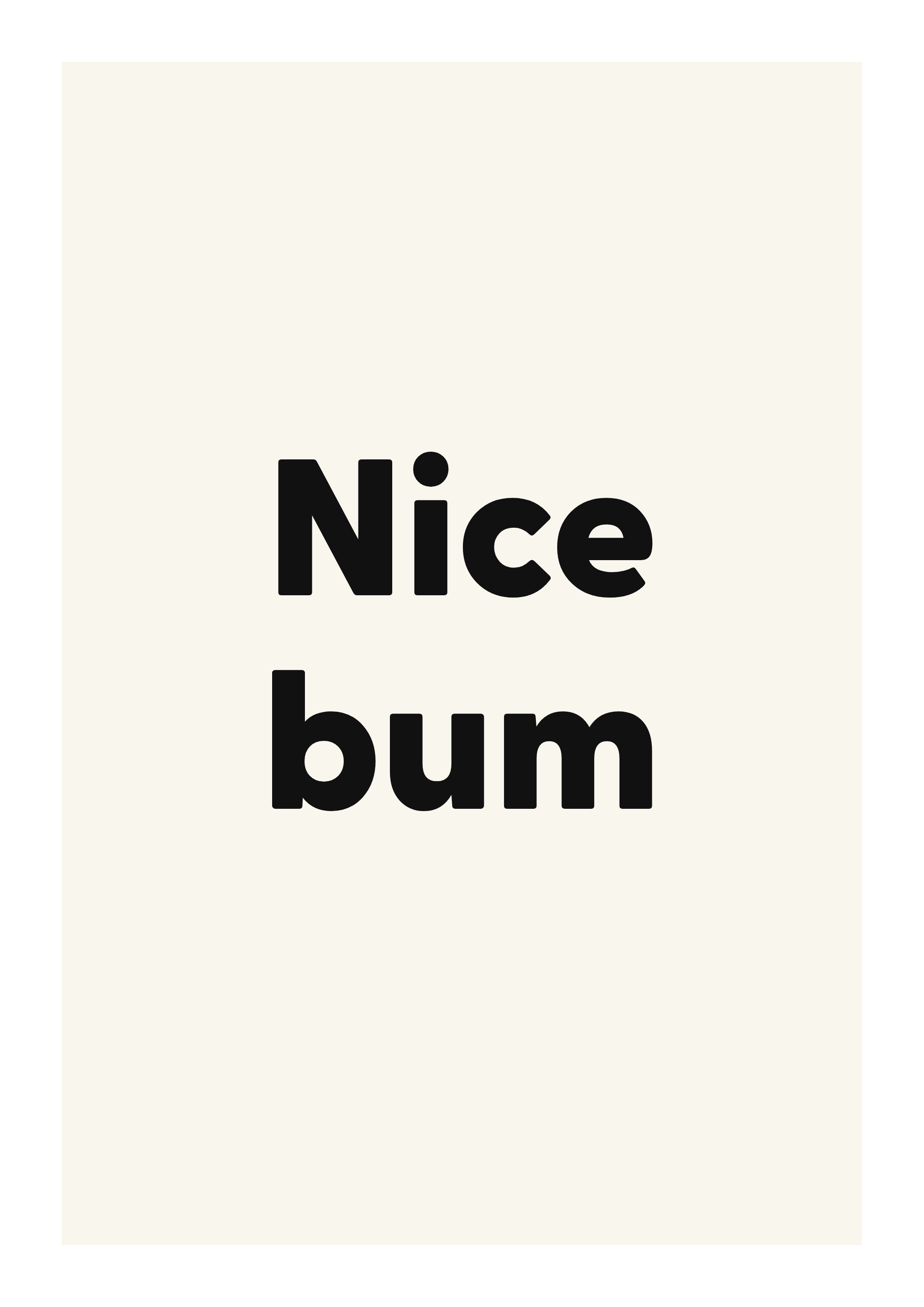 Nice bum