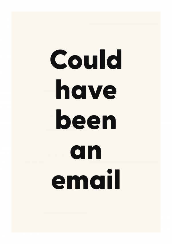 Could have been an email