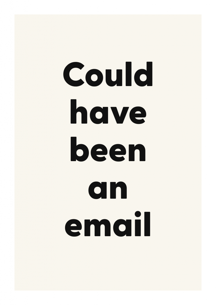 Could have been an email