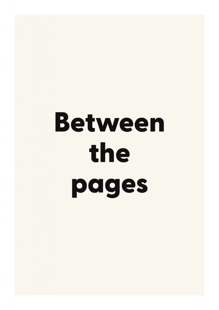 Between the pages