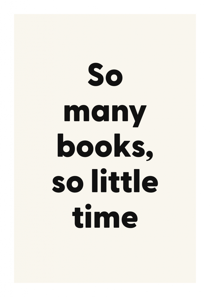So many books, so little time