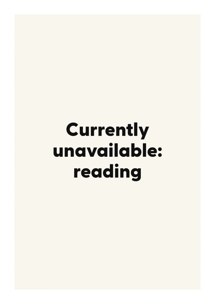 Currently unavailable: reading