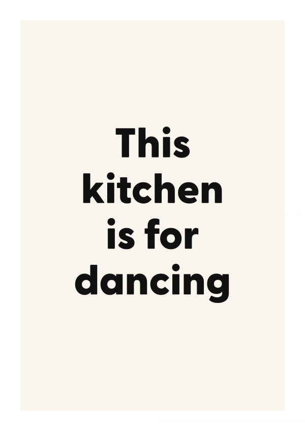 This kitchen is for dancing