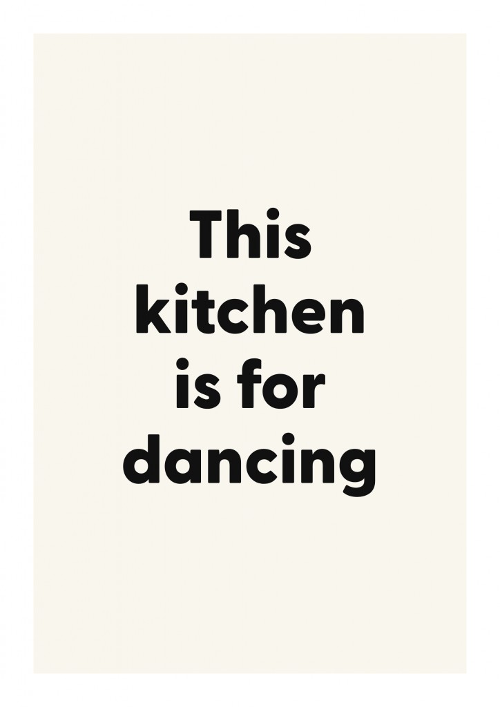 This kitchen is for dancing