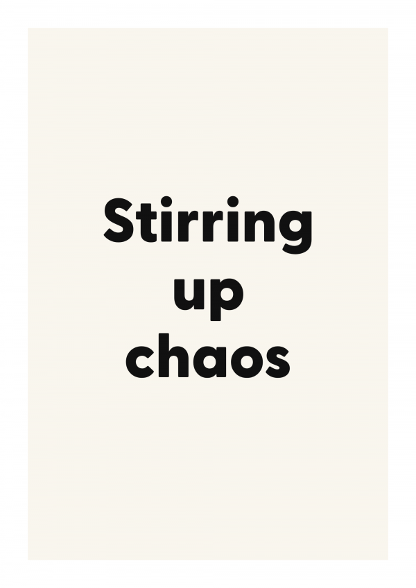 Stirring up chaos
